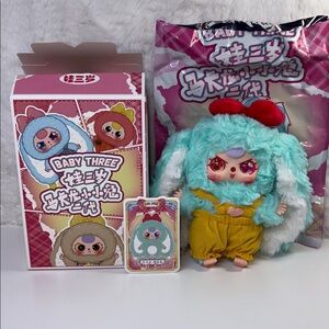 Baby Three Macaron Cute Bunny V2 Confirmed Macaron Mint Plush